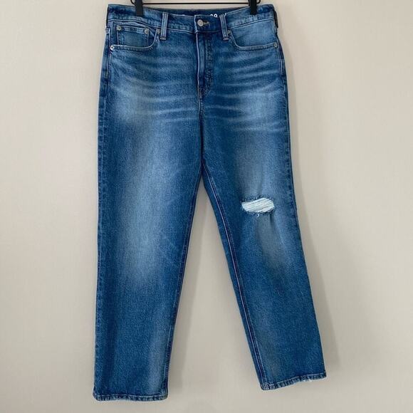 J Crew High-rise '90s classic straight-fit jean in Vesey Street Wash Size - Picture 2 of 12